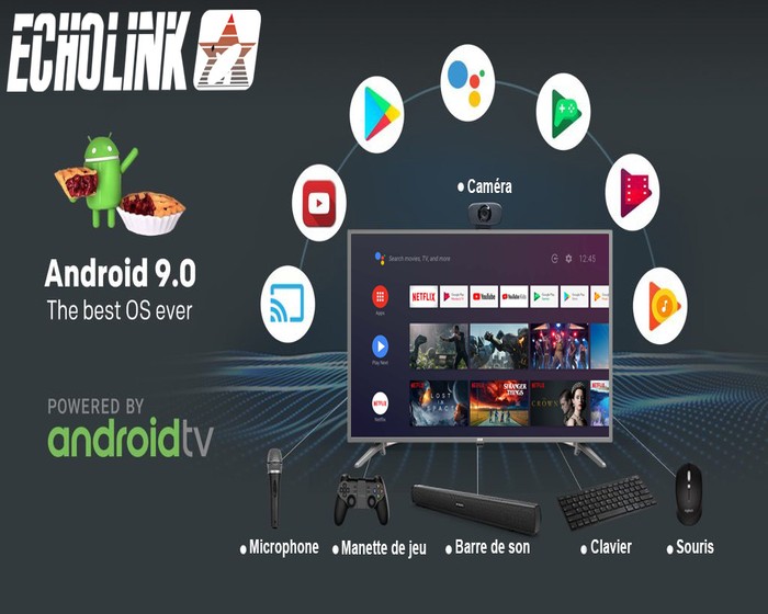 ECHOLINK TV 32″ HD HD32E10A Android 9.0 photo 6