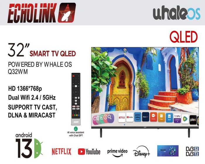 ECHOLINK TV 32″ QLED Q32WM WHALE OS photo 3