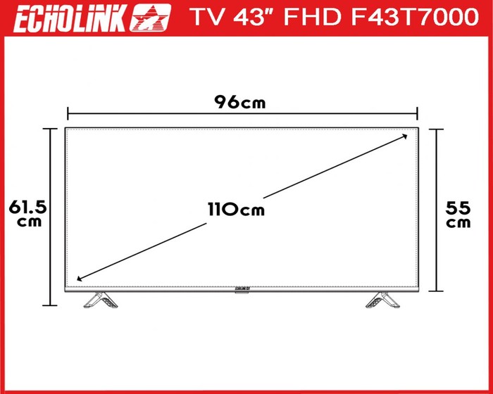 ECHOLINK TV 43″ TIZEN F43T7000 photo 4