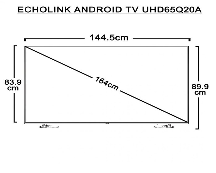 ECHOLINK TV 65 4k UHD65Q20A Android 9.0 photo 8